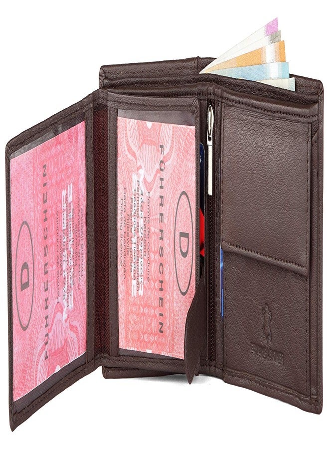 WildHorn Carob Brown Leather Men's Wallet & Belt Combo Set (WH1253B) - Image 5